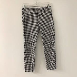Jcrew skinny houndstooth crop Winnie pants size 2